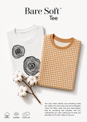 iCotton Woodprint Oversized Muscle Tee + Houndstooth Muscle Tee