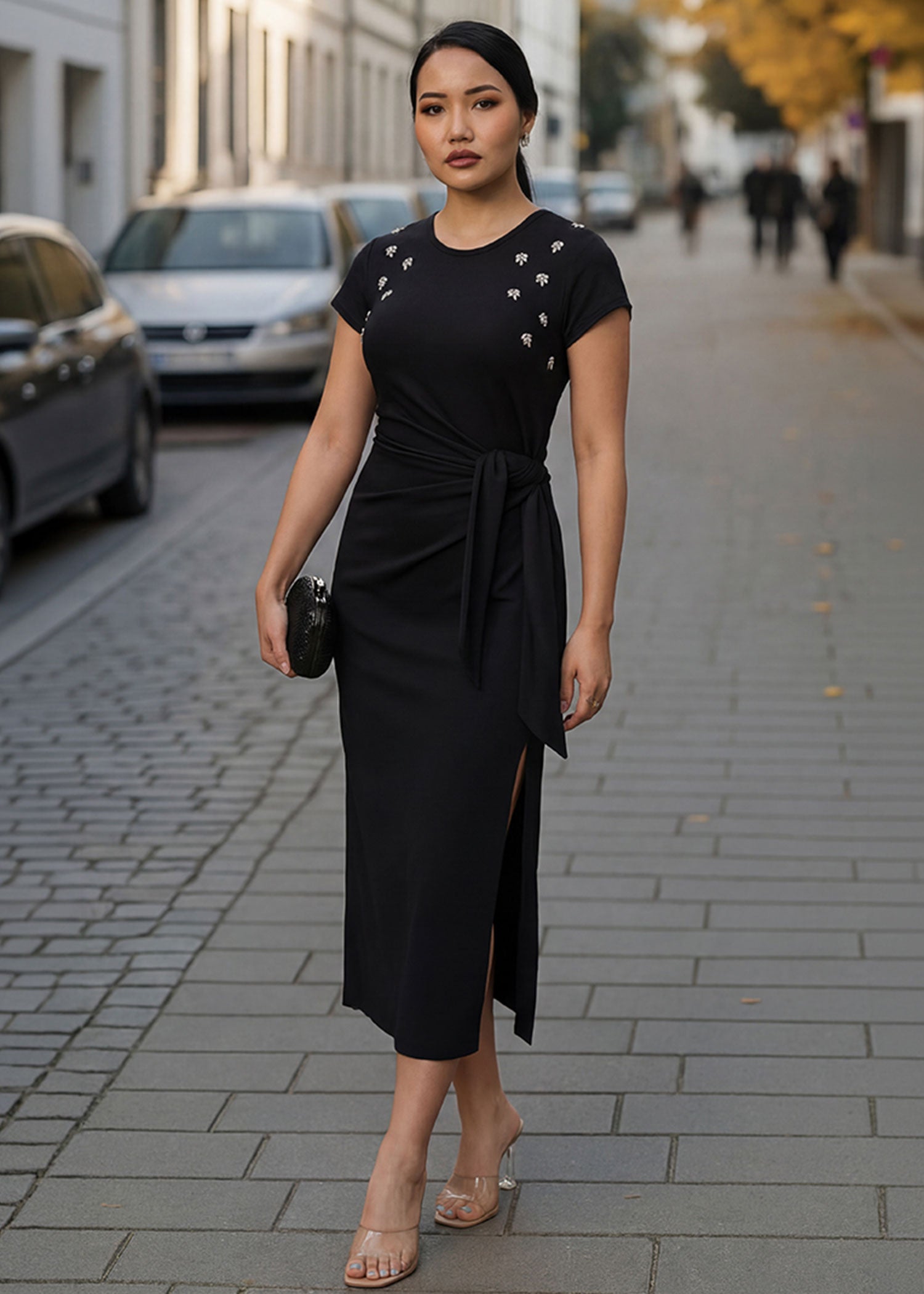 iCotton Eye Catcher Drape Dress