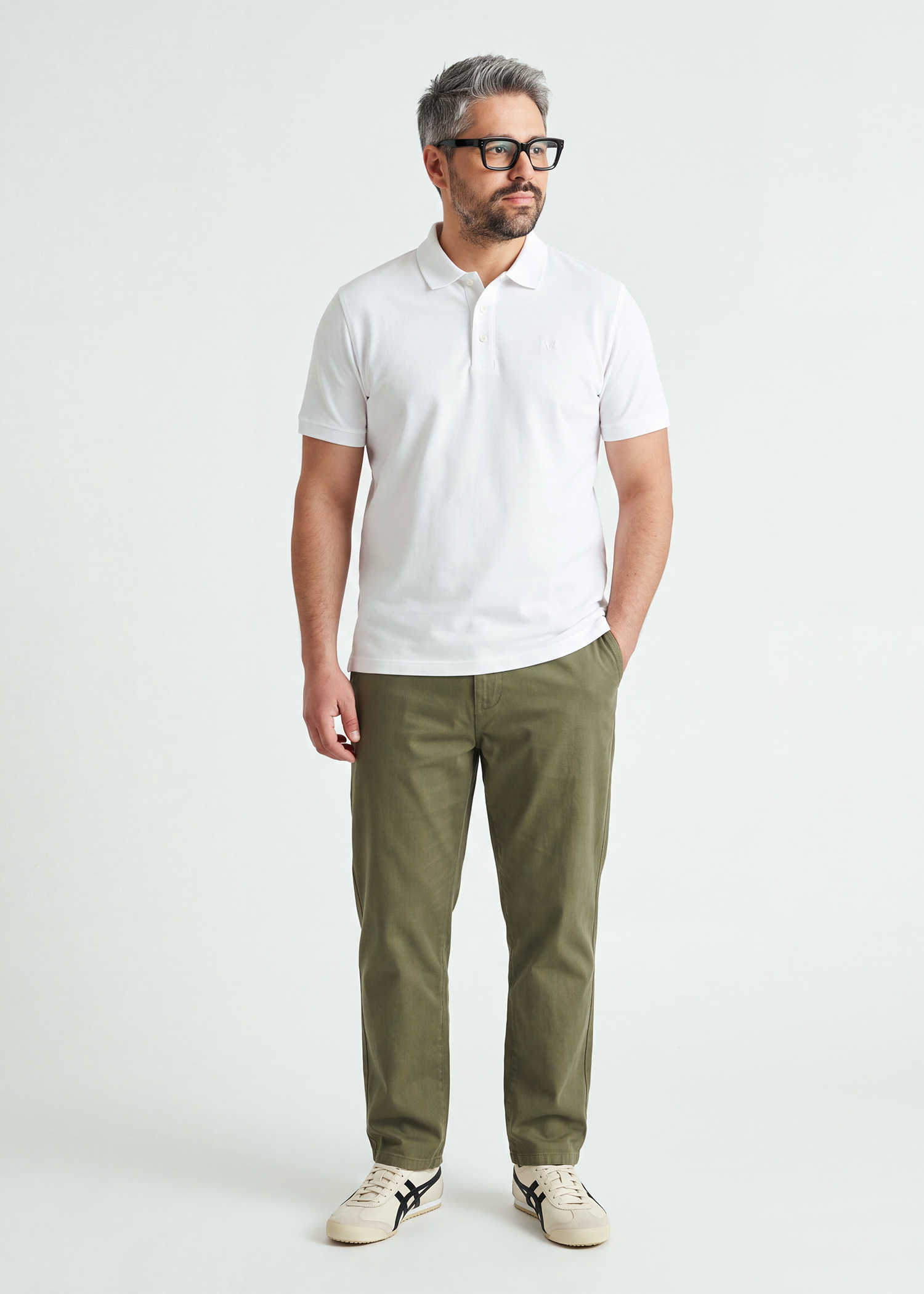 Undertone Polo T-Shirt - Classic White