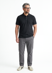 Undertone Polo T-Shirt - Jet Black