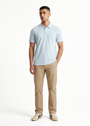 Daybreak Polo T-Shirt - Pastel Blue