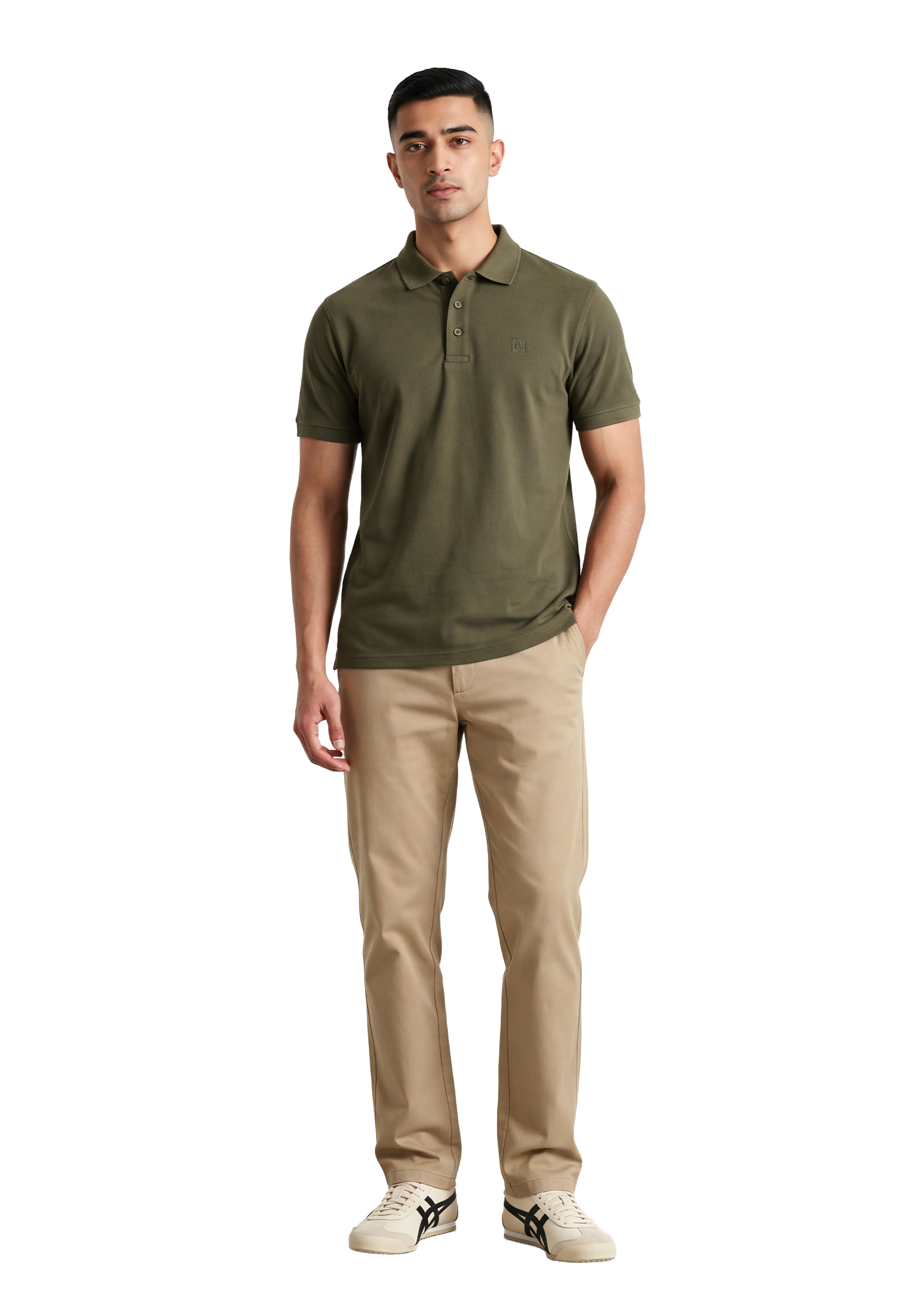 Heirloom Polo T-Shirt - Olive Green