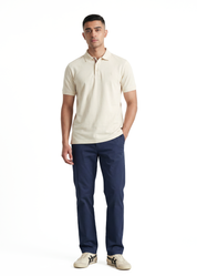 Heirloom Polo T-Shirt - Soft Cream