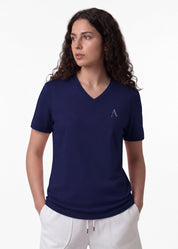 iCotton Signature Vee Neck Tee