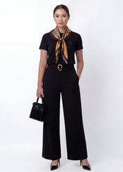 Belted Wide Leg Pants
