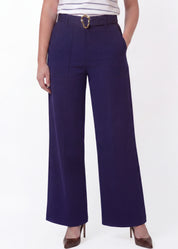 Belted Wide Leg Pants