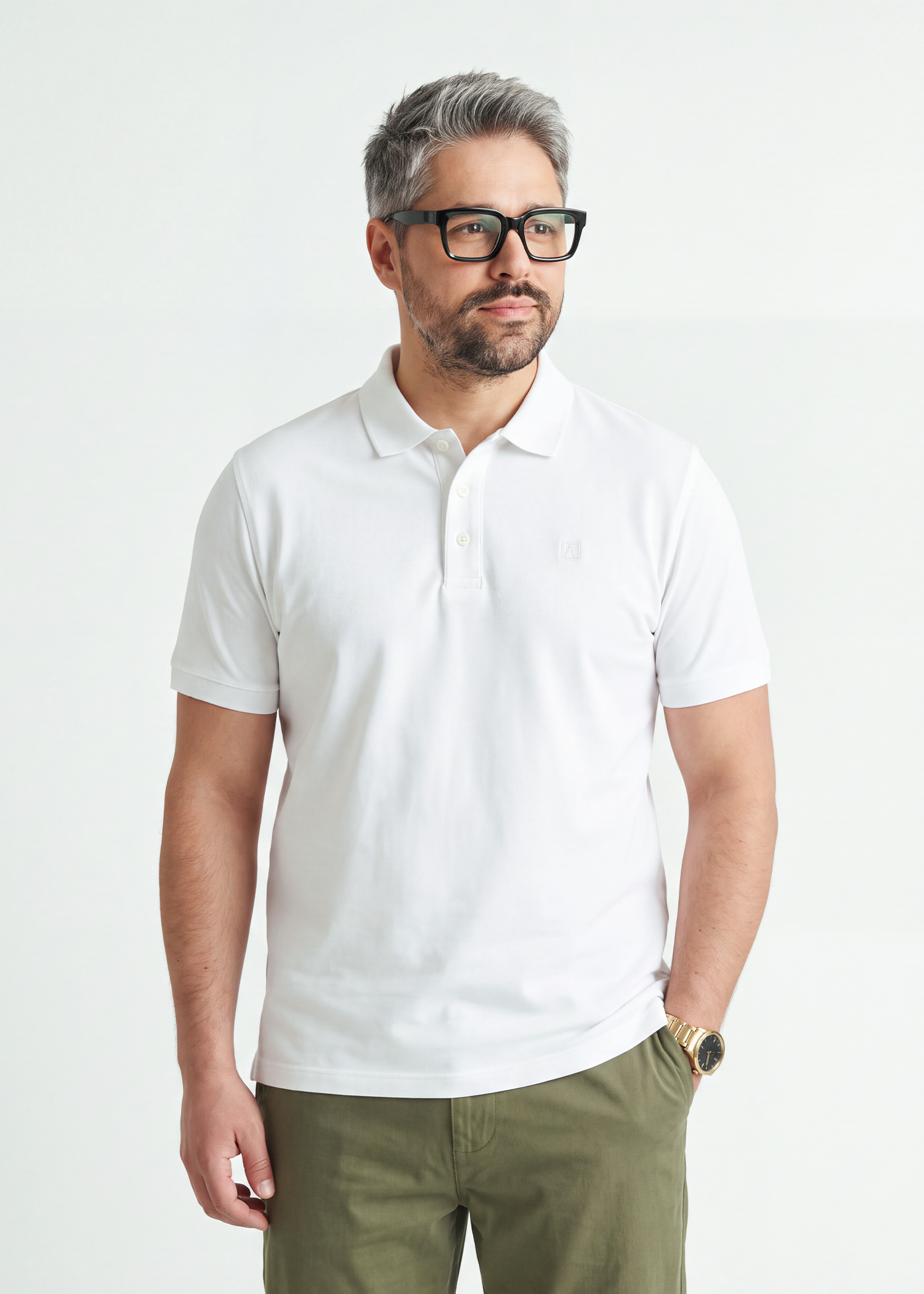 Undertone Polo T-Shirt - Classic White