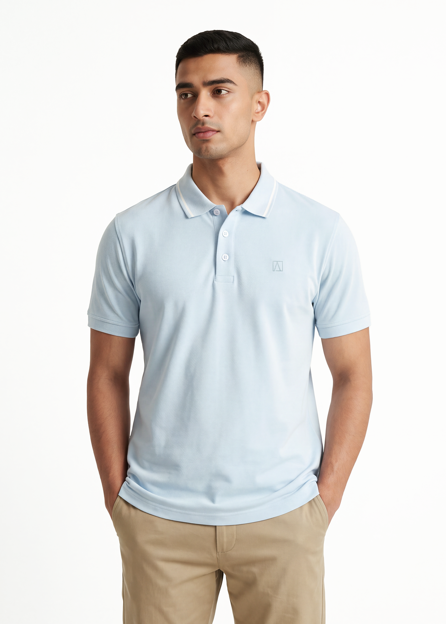 Daybreak Polo T-Shirt - Pastel Blue