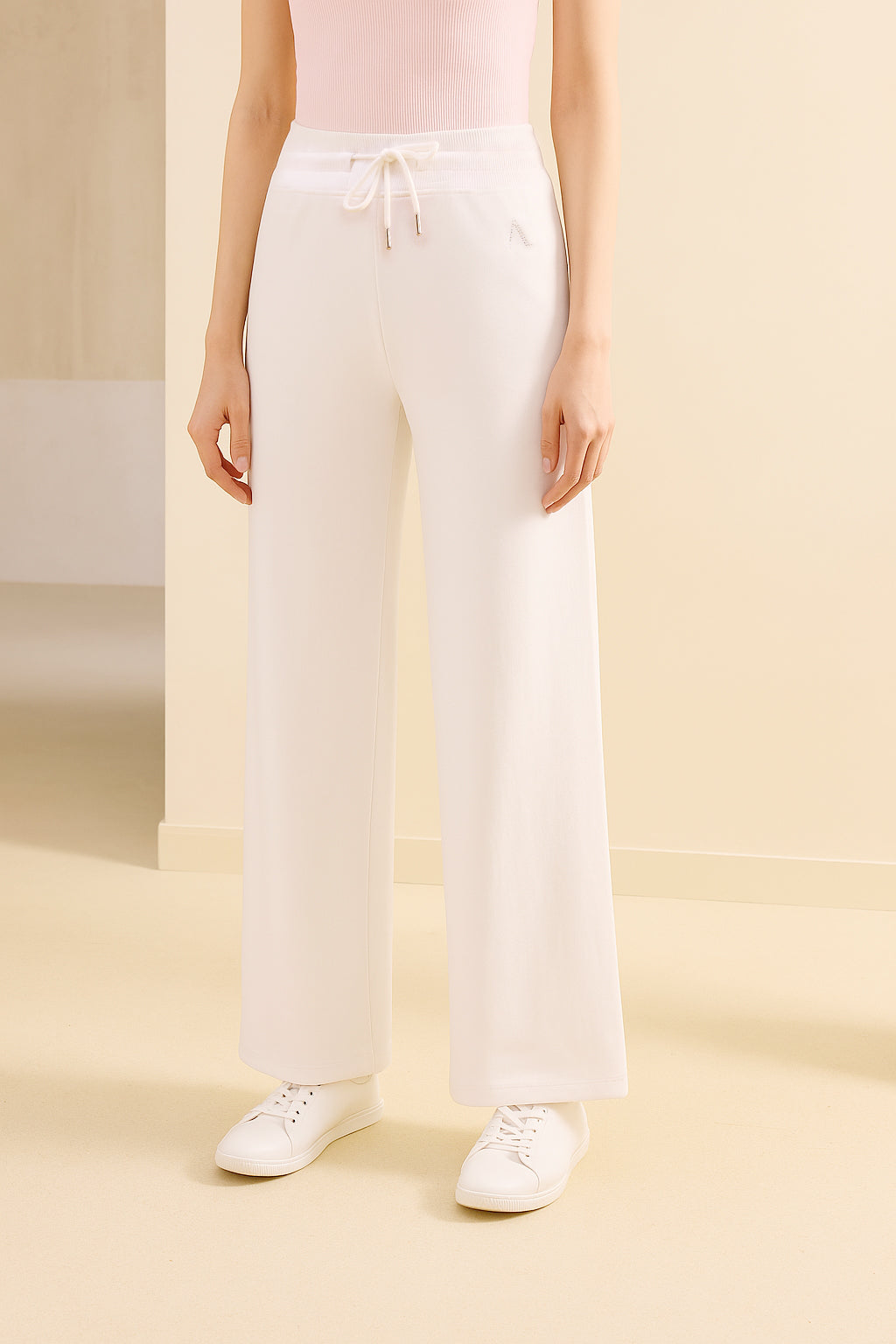 Non Transparent Wide Leg Pants