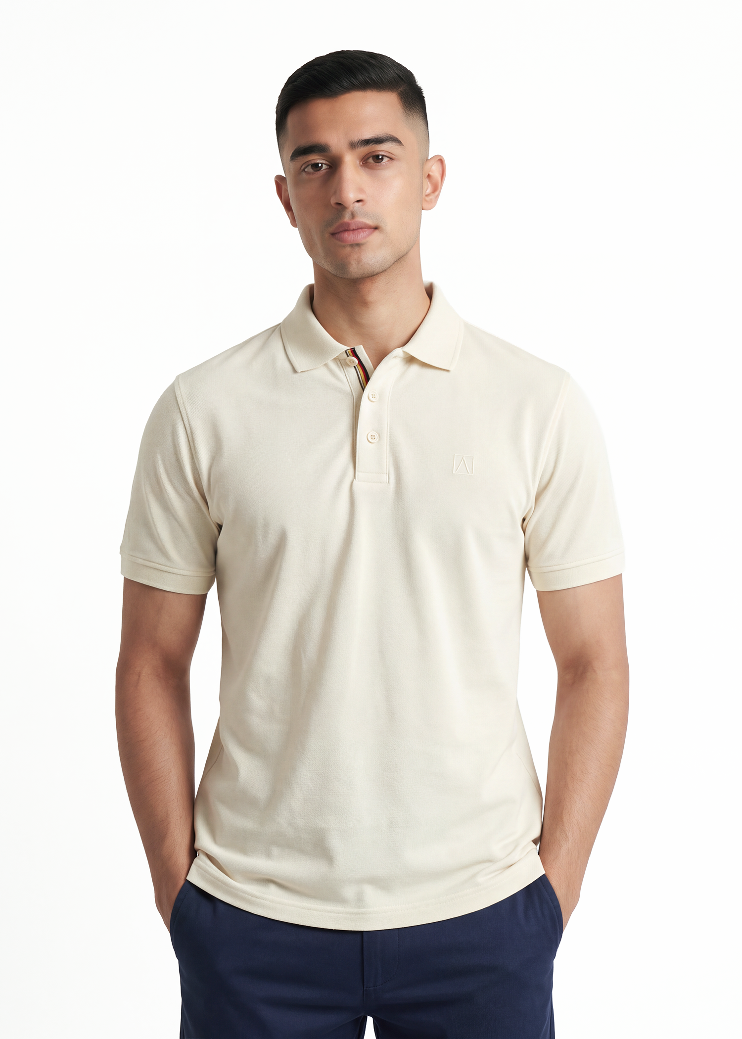 Heirloom Polo T-Shirt - Soft Cream