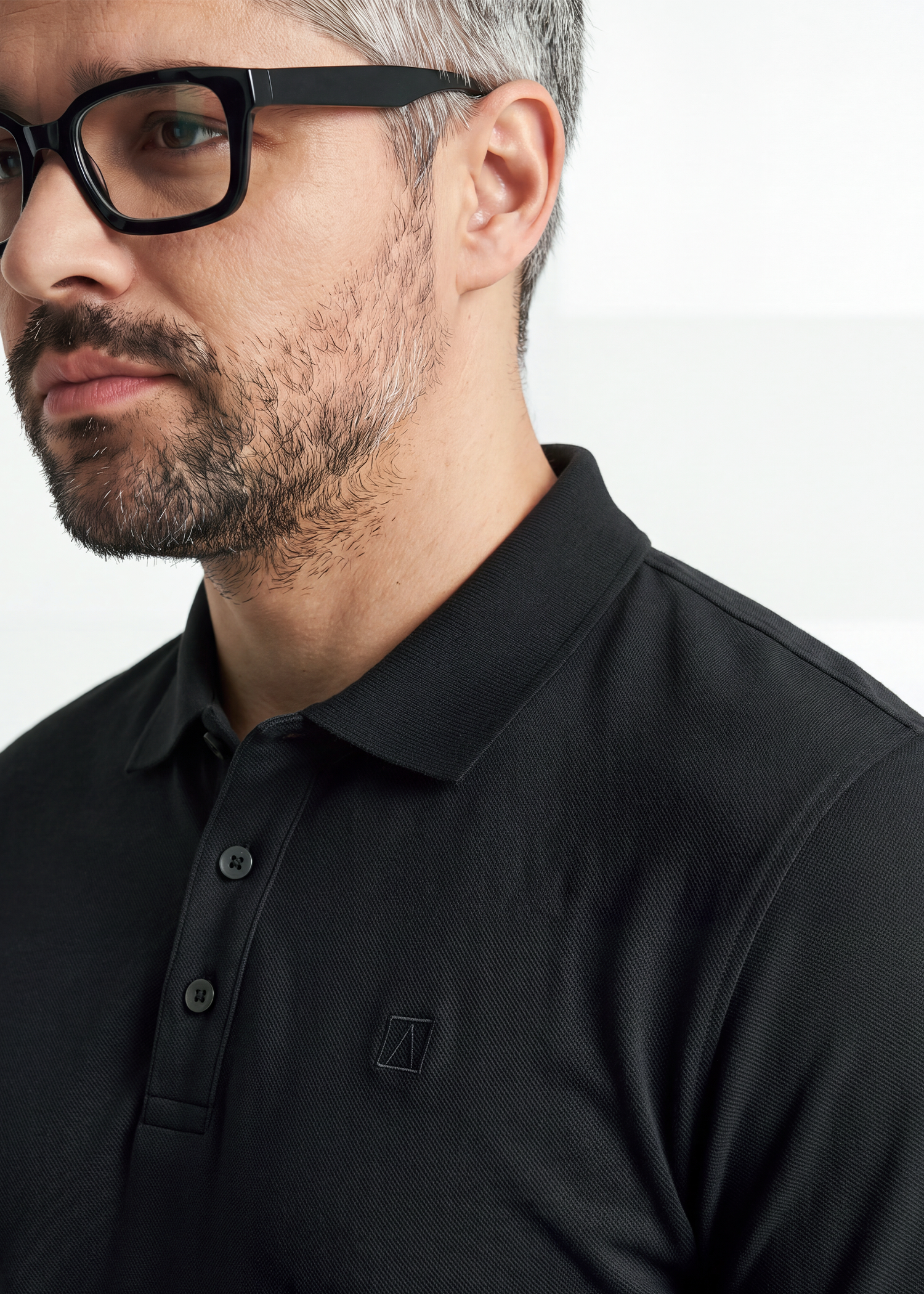 Undertone Polo T-Shirt - Jet Black