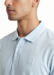Daybreak Polo T-Shirt - Pastel Blue