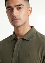 Heirloom Polo T-Shirt - Olive Green