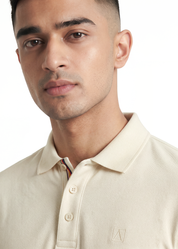 Heirloom Polo T-Shirt - Soft Cream