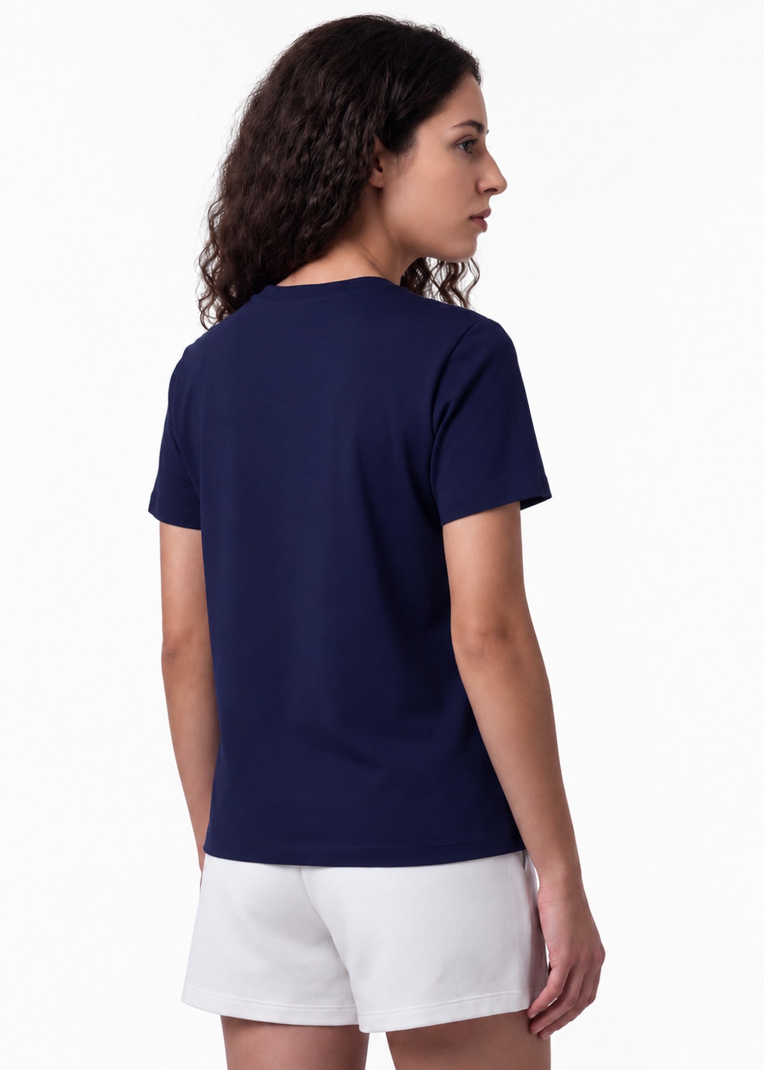 iCotton Signature Vee Neck Tee