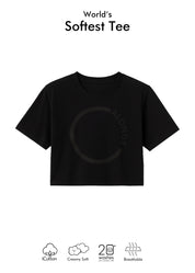 iCotton Signature Oversized Crop Tee