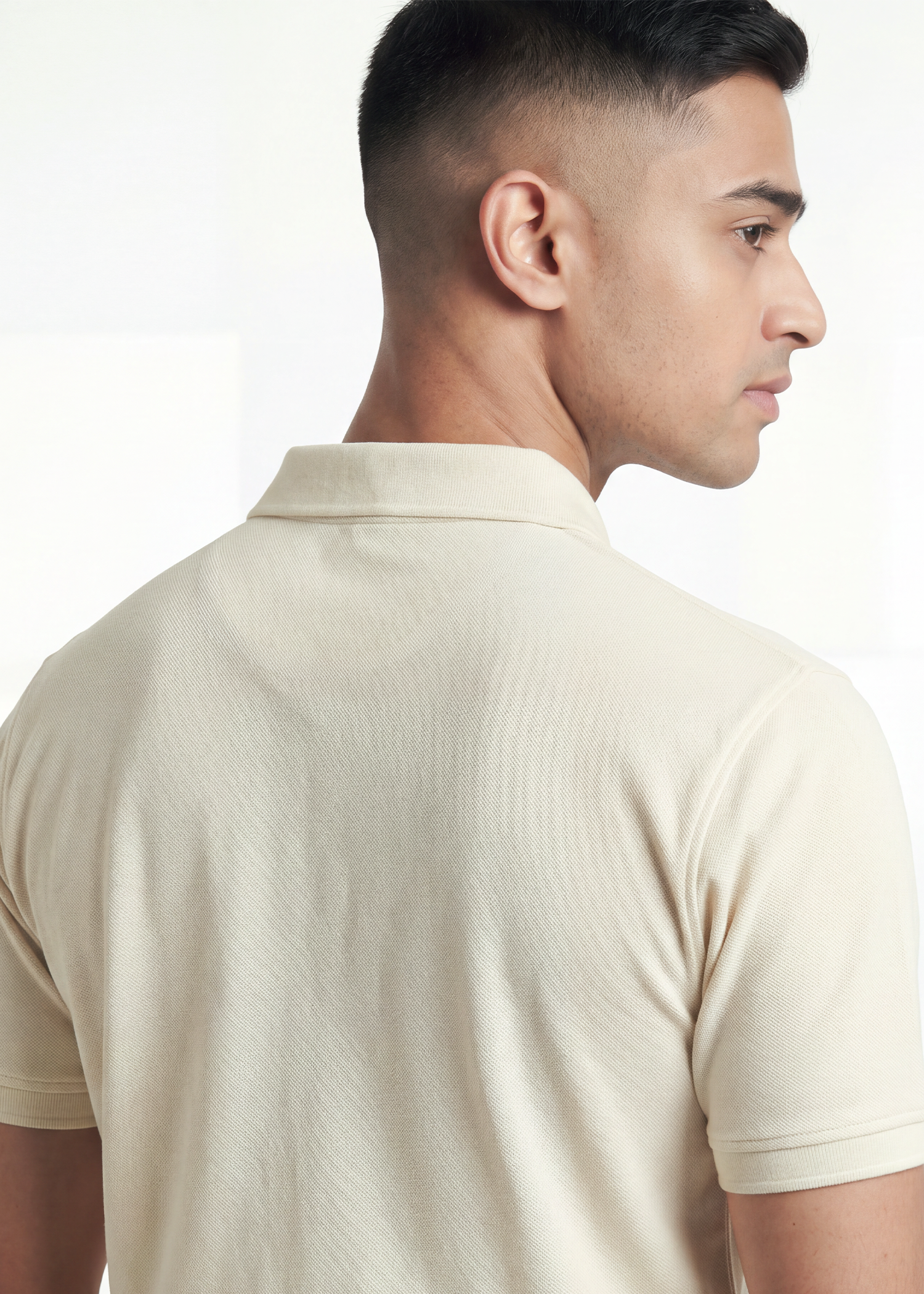 Heirloom Polo T-Shirt - Soft Cream