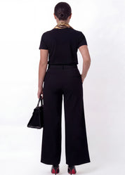 Belted Wide Leg Pants