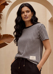 iCotton Houndstooth Tee