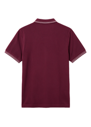 Twin Line Polo T-Shirt - Maroon