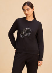 Showstopper Sweatshirt + Elevated Rhinestone Tapered Pants