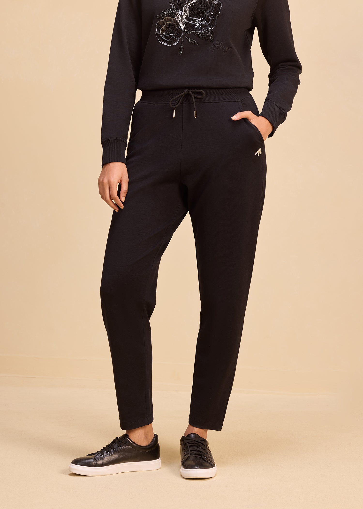 iCotton Rhinestone Tapered Pants