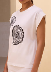 Soft Woodprint Boxy Muscle Tee