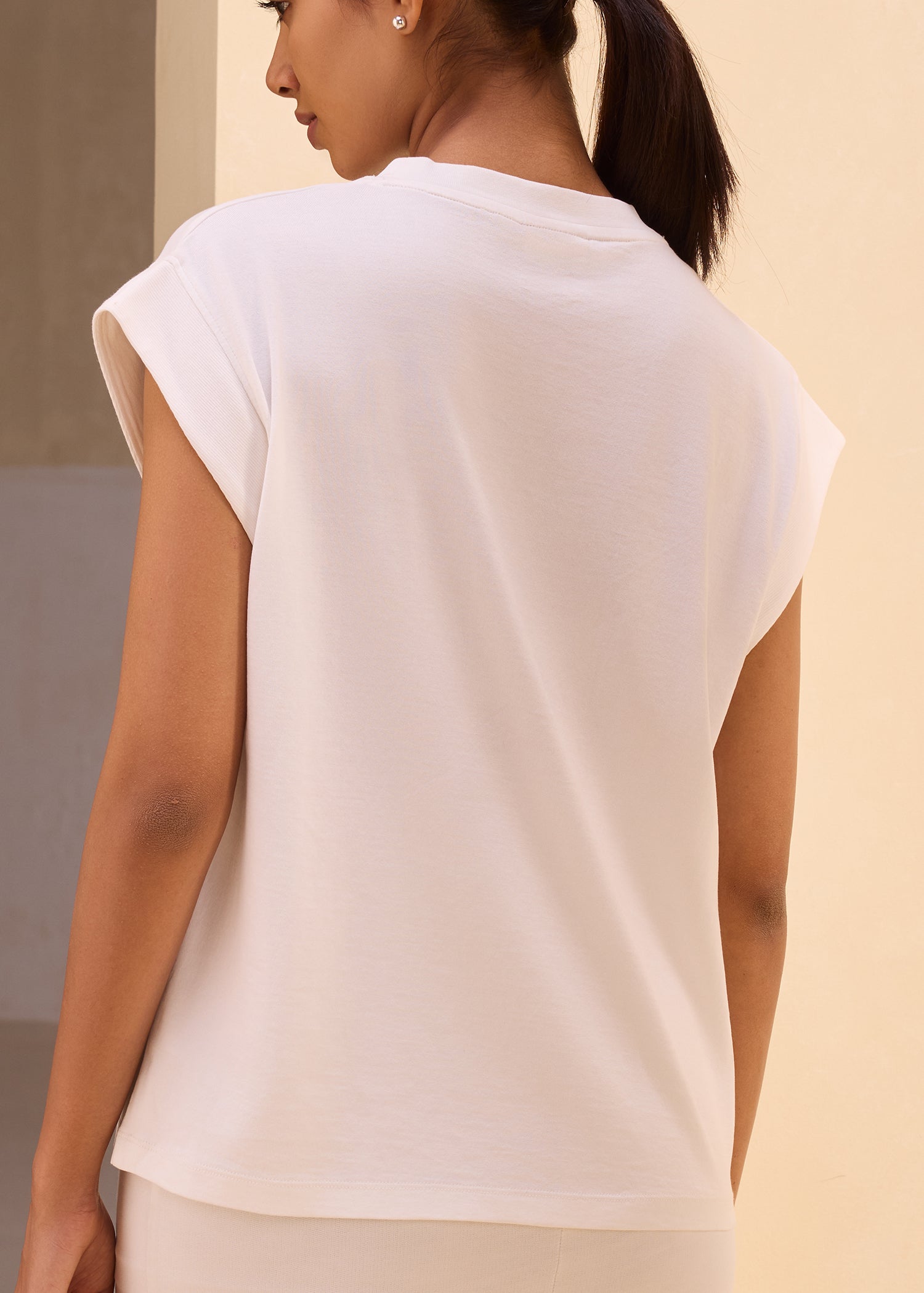 Soft Woodprint Boxy Muscle Tee