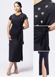 Eye Catcher Drape Dress