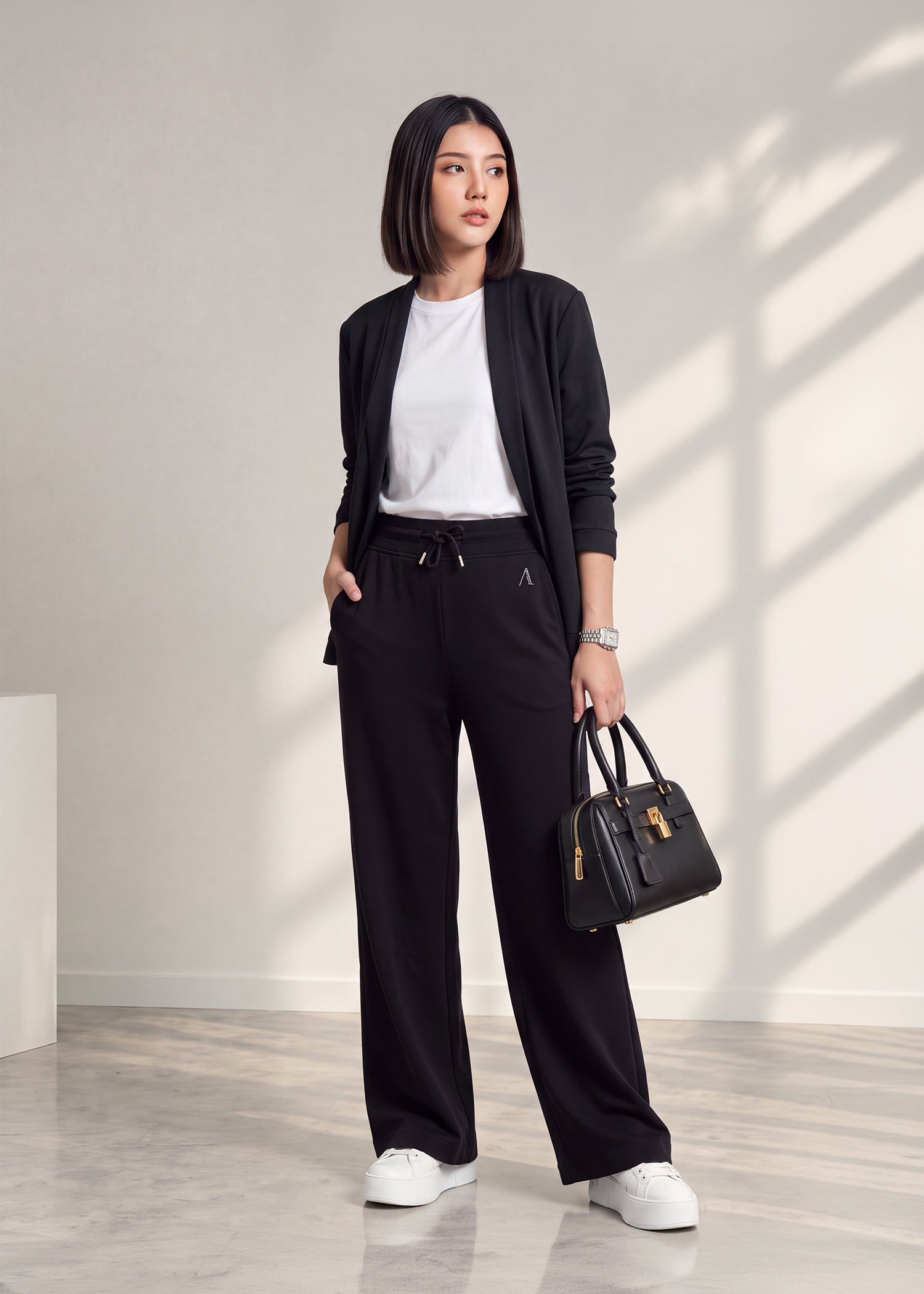 Overlay Jacket + Wide Leg Pants