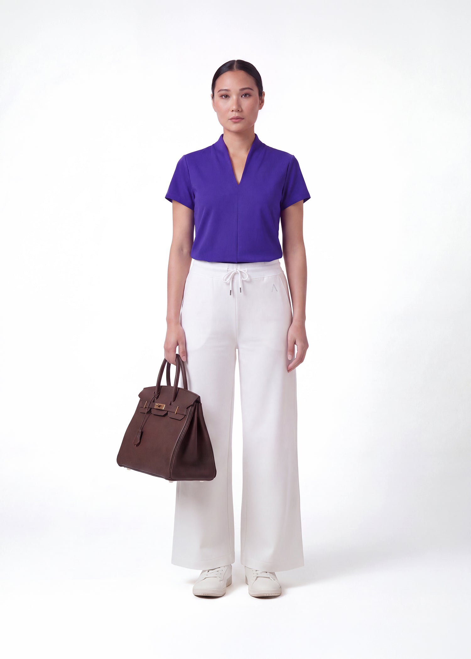 Non Transparent iCotton Wide Leg Pants