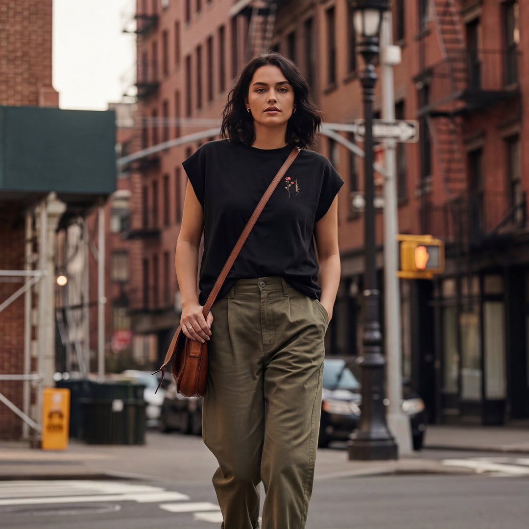 iCotton Oversized Muscle Tee