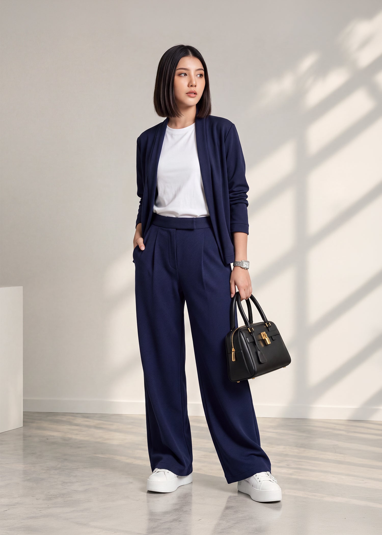 Overlay Jacket + Twill Pants