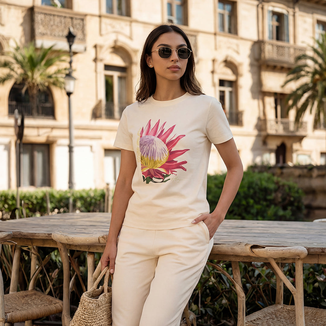 iCotton Protea Graphic Tee